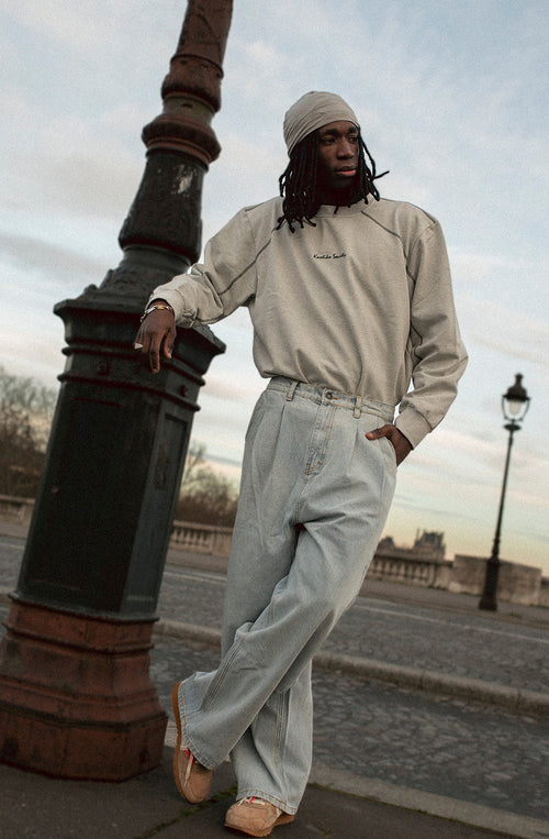 Sudadera Patched Kaotiko Society Grey