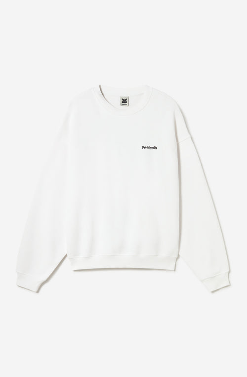 Sudadera Pet-Friendly Organic Cotton White