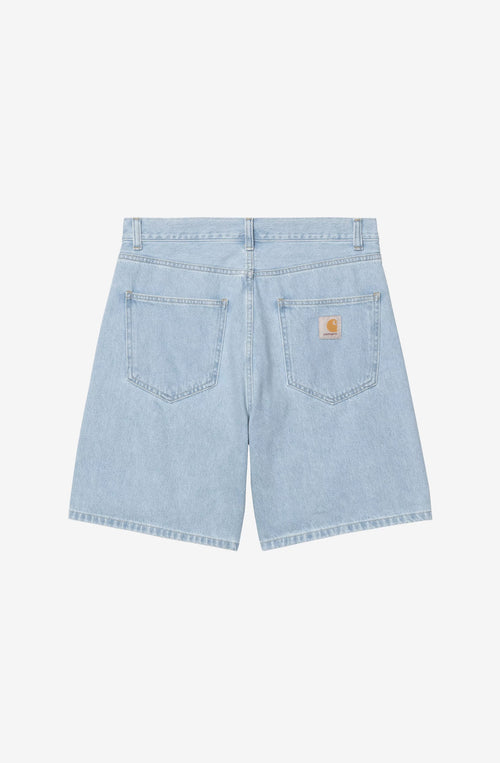 Carhartt WIP Nolan Denim Bermuda Shorts Blue Bleached