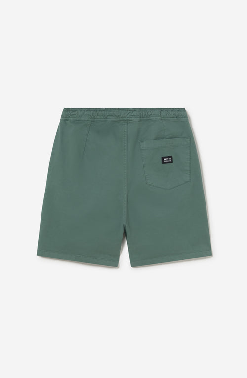Bermuda Wide Leg Canvas Road Island Forest Green