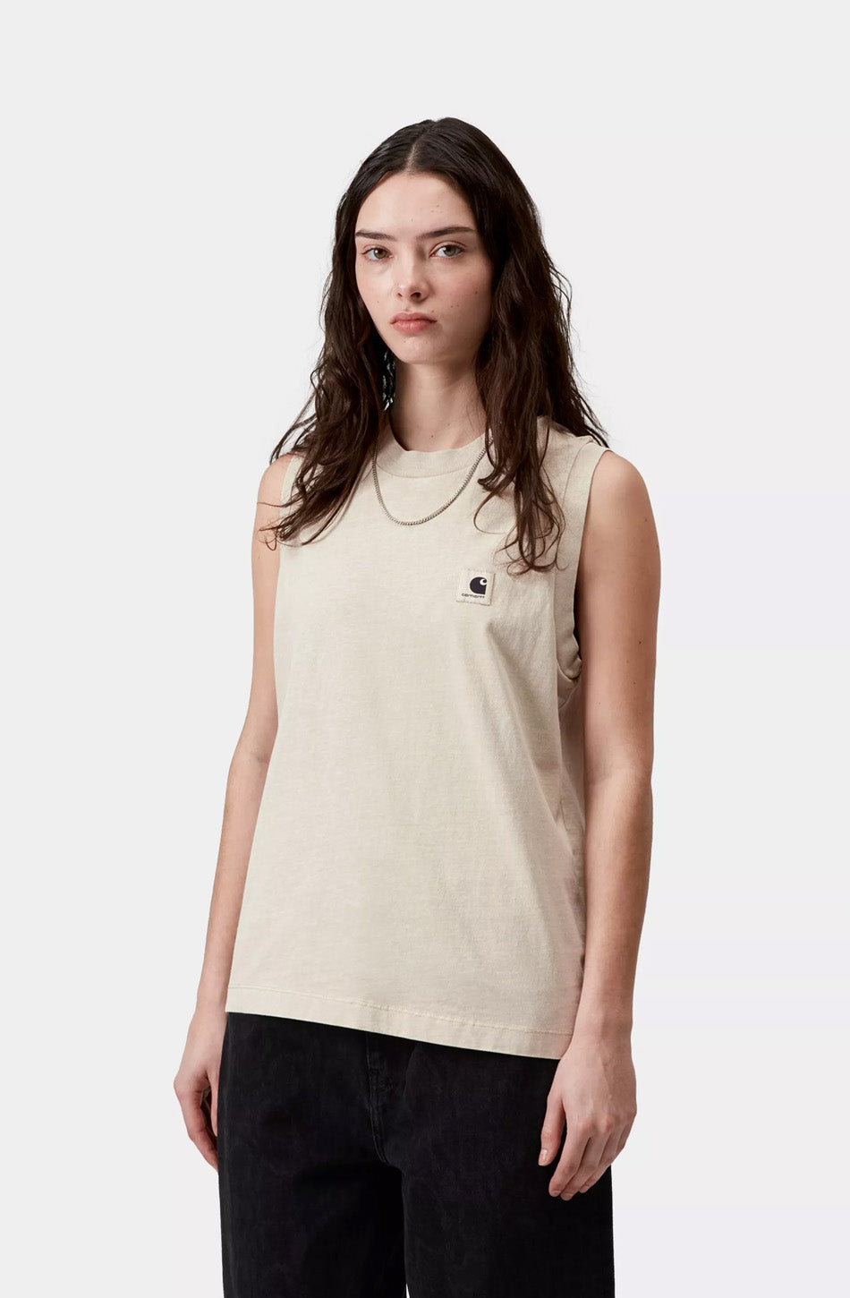 Camiseta Carhartt WIP W Nelson Organic Stone