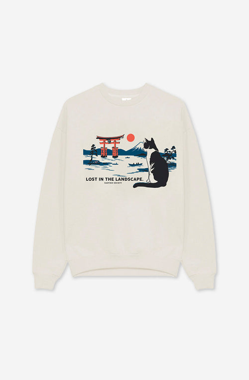 Sudadera Lost In The Landscape Organic Ivory