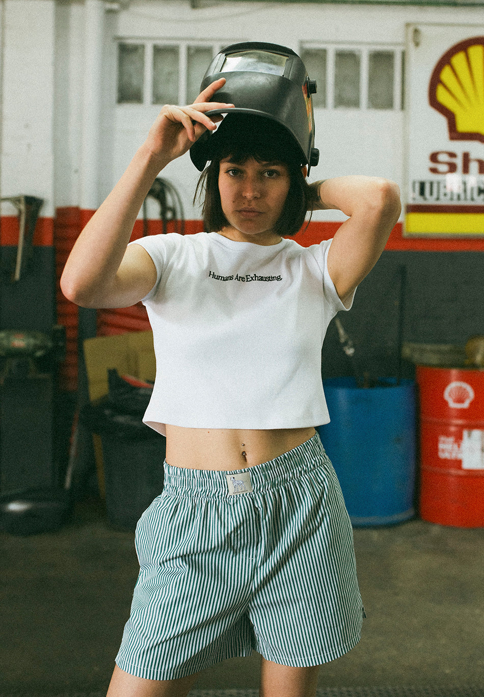 Humans Are Exhausting White T-shirt
