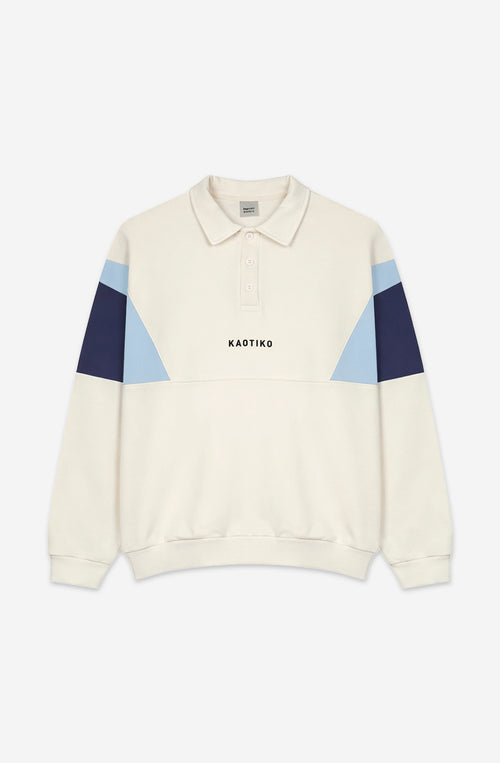Harry Ivory/Navy/Sky Polo Sweatshirt