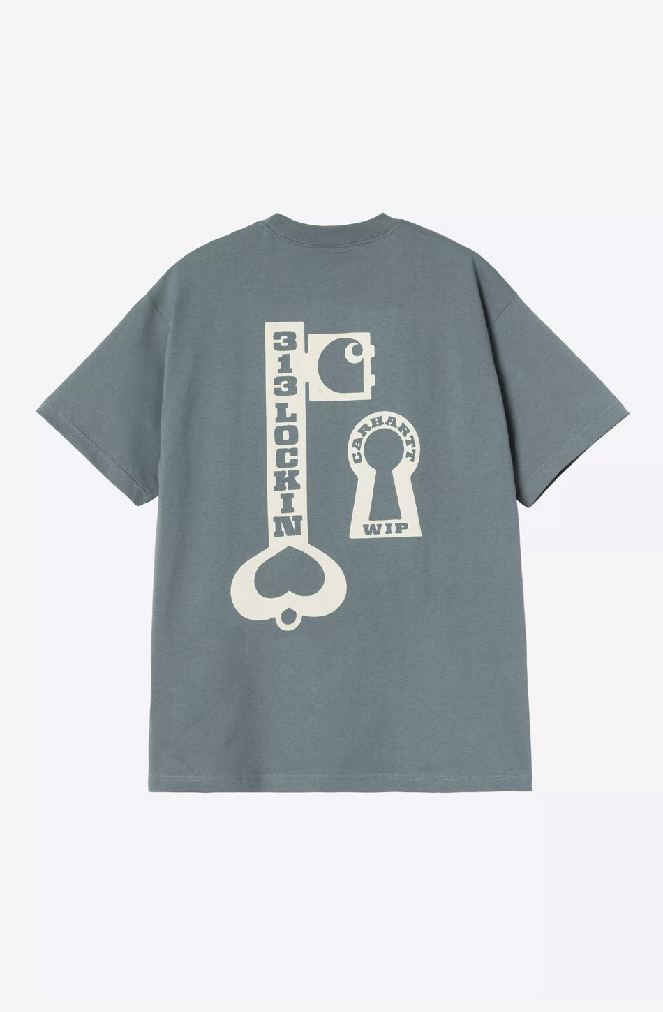 Camiseta CARHARTT WIP Locked Organic Cozy Blue