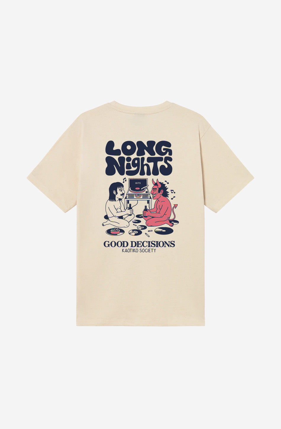 Long Nights Organic Ivory T-shirt