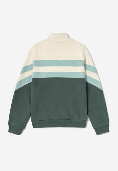 Sudadera Half-Zip Clark Bone/Green