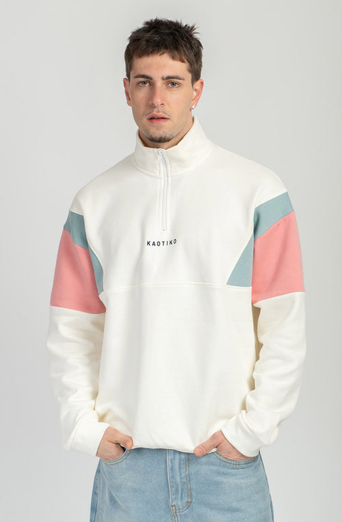 Arthur Yvory/Pale Blue/Salmon Sweatshirt