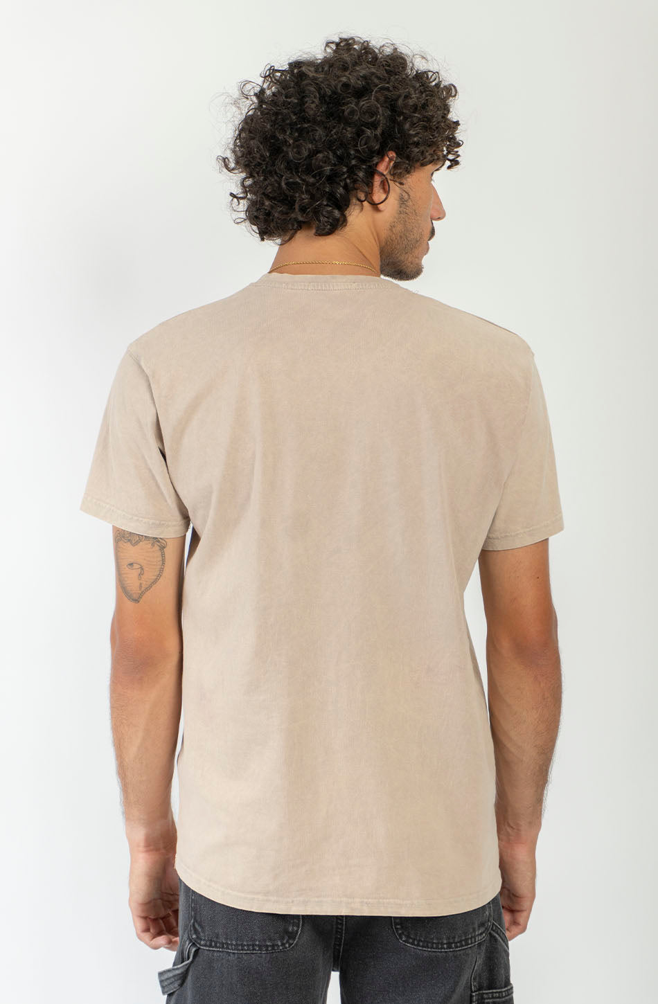 Camiseta Basic Washed Bone