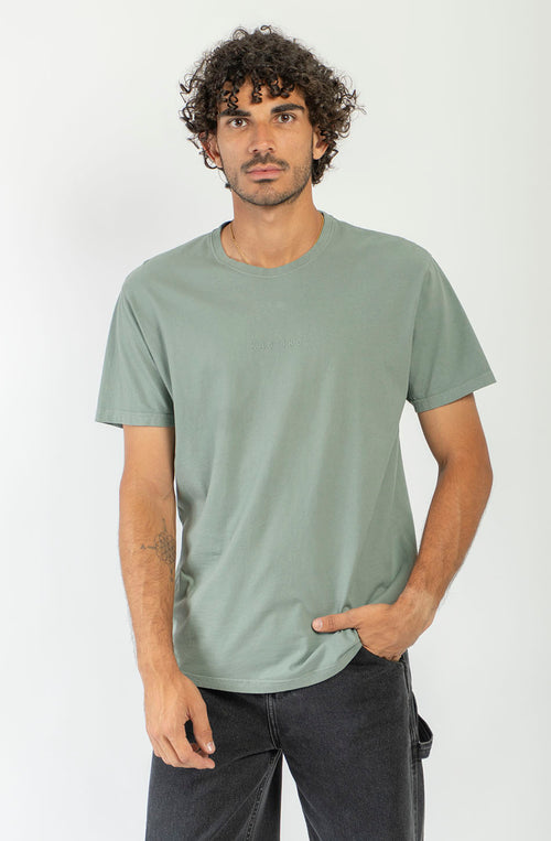 Camiseta Basic Washed Khaki