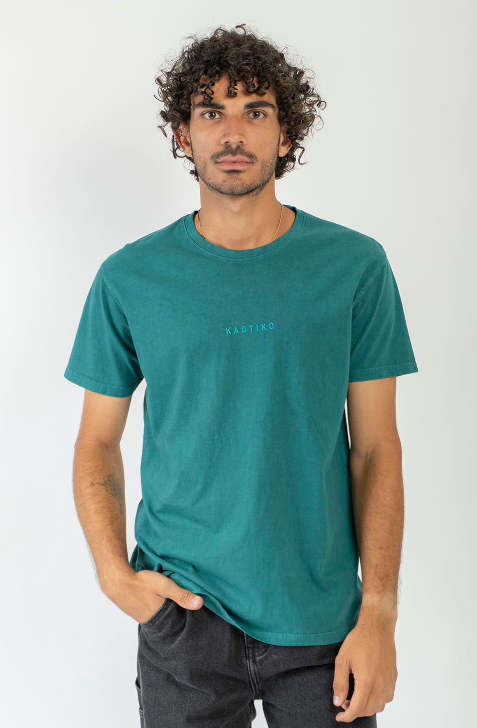 Camiseta Basic Washed Basil