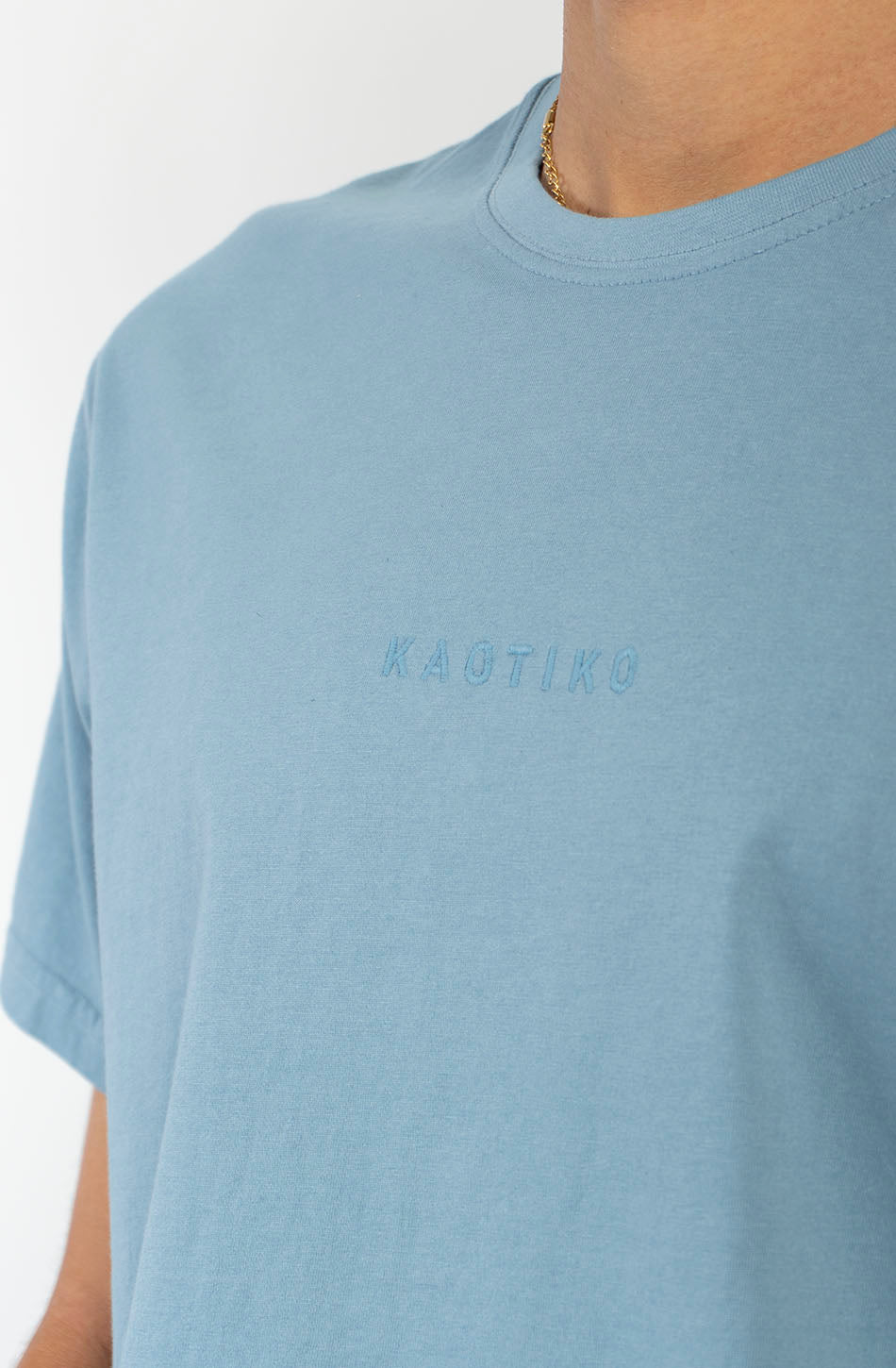 Camiseta Basic Washed Blue