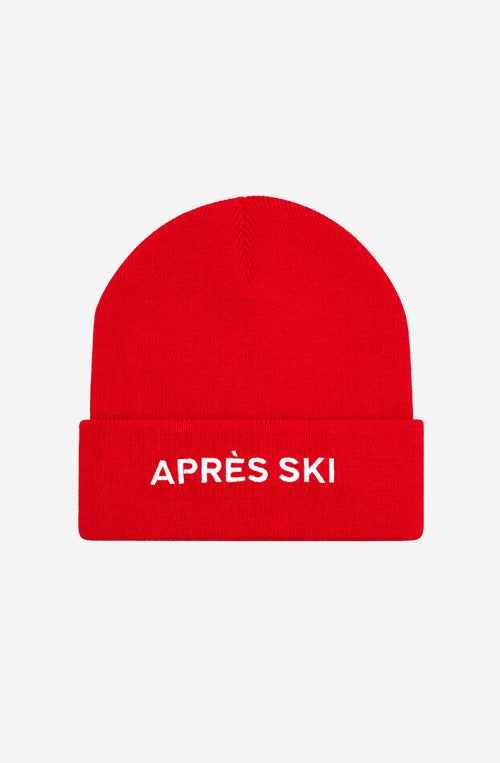 Gorro Apres Ski Red de punto unisex de Kaotiko BCN