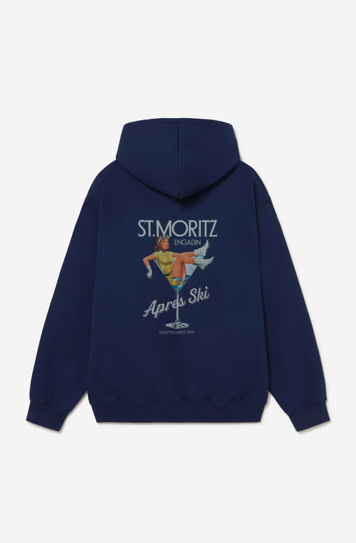 Oversized Snow Cocktail Blue Sweatshirt