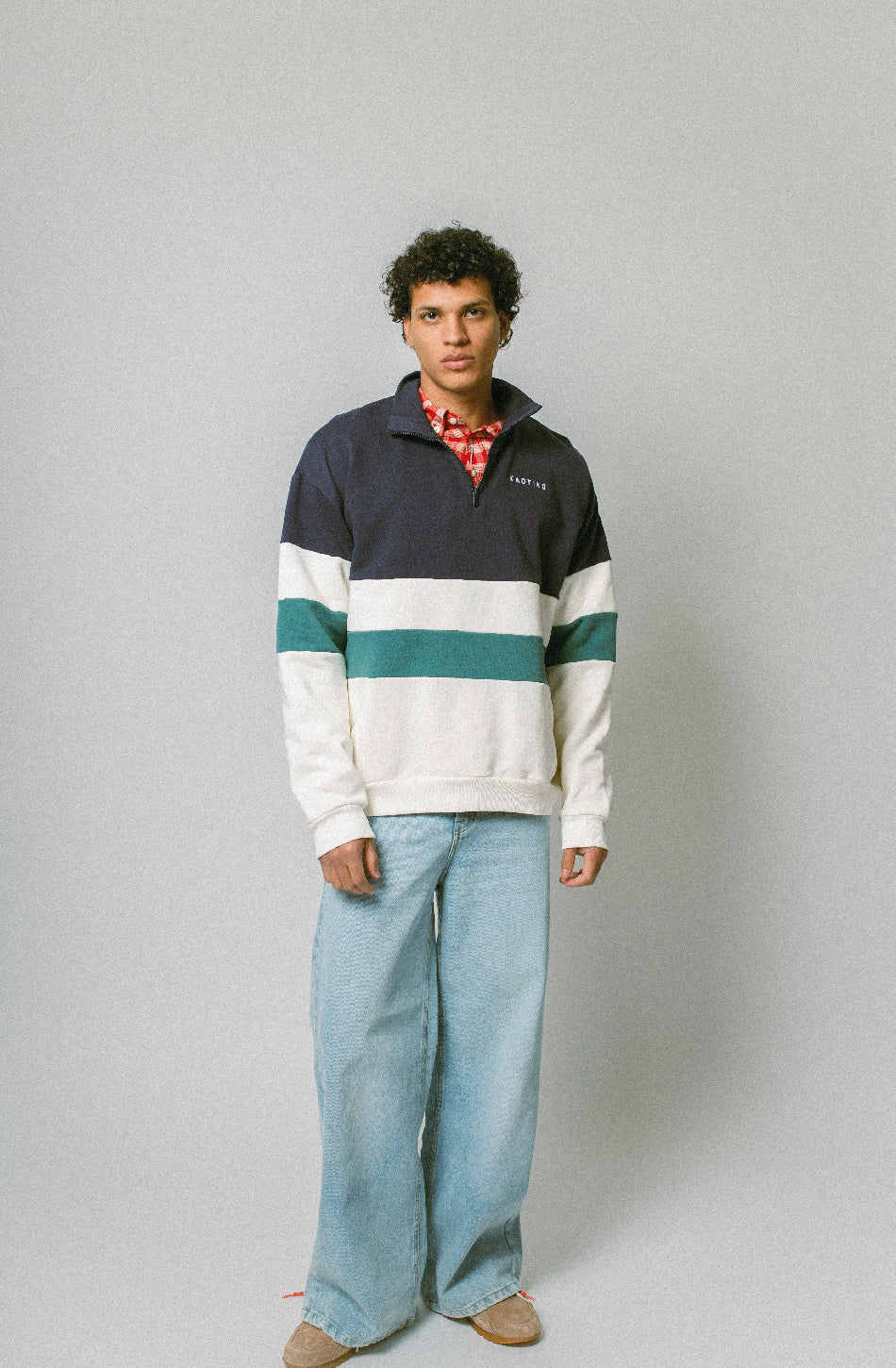 Sudadera Carter Ivory/Navy/Heura
