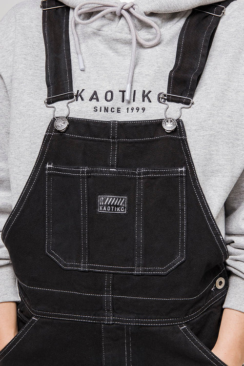 Long Black Dungaree