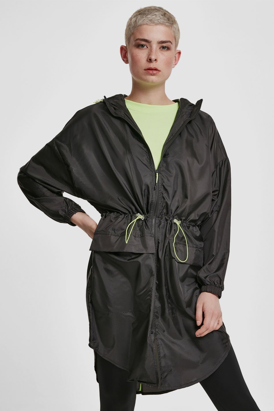 Urban Classics Transparent Light Black Jacket