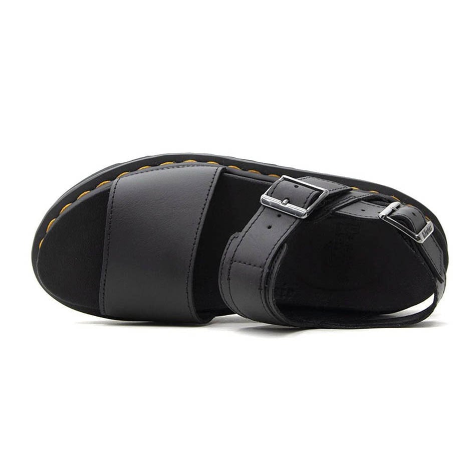 Dr Martens Voos leather black sandals