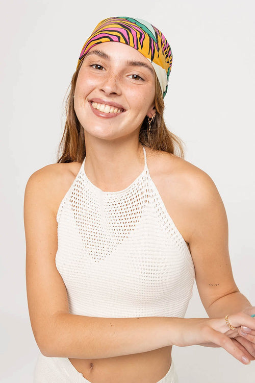 Formentera strappy crochet top