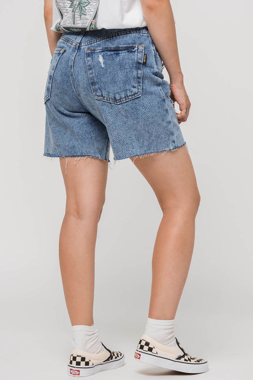 Vintage Denim Mid Shorts