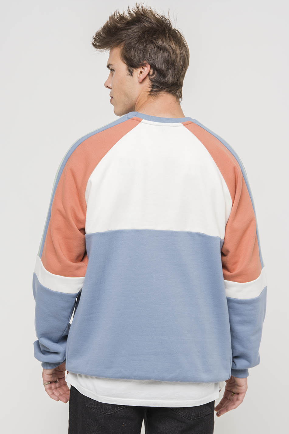 Denver Blue / Apricot sweatshirt