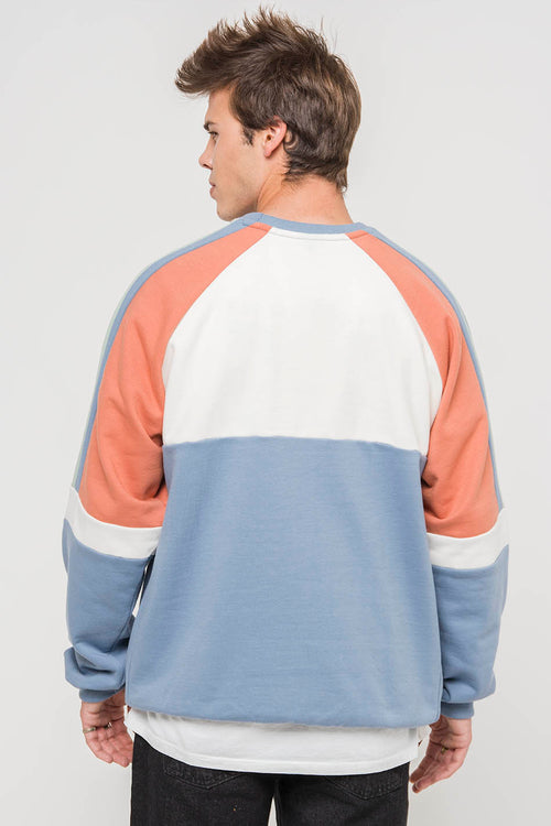 Denver Blue / Apricot sweatshirt