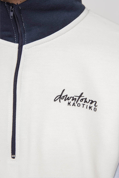 Sudadera Colin Marino/ Baby Blue/ Granate