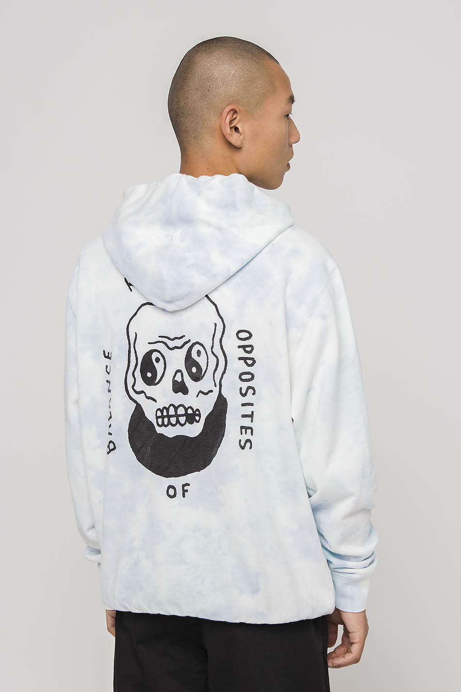 Sudadera Capucha RVCA Benji Skull Blumble Tie Dye
