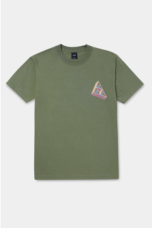 Camiseta Huf Based Triple Triangle Olive