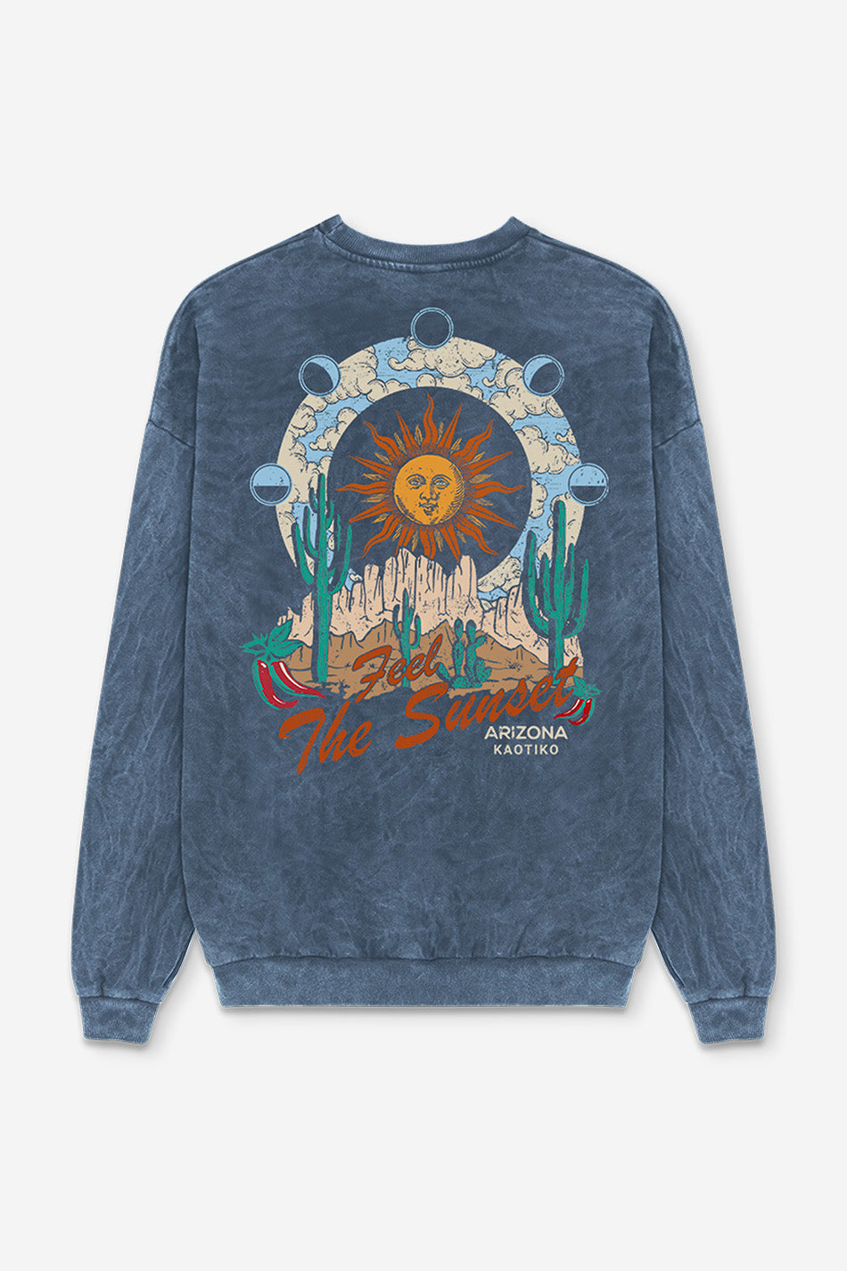 Sudadera Washed Sunset Navy