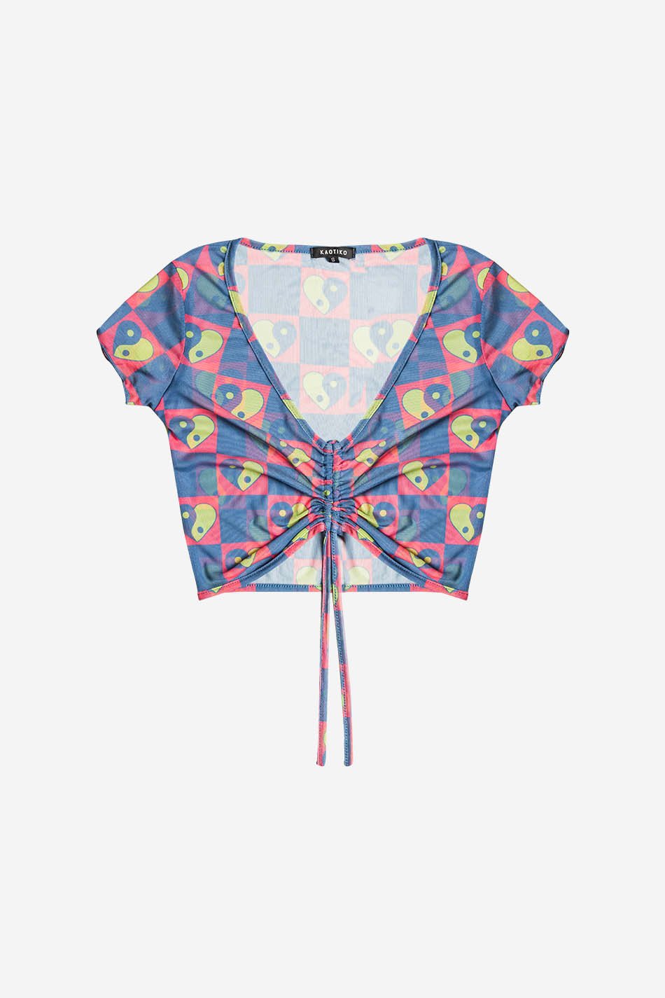 Top Tul Fluor Heart