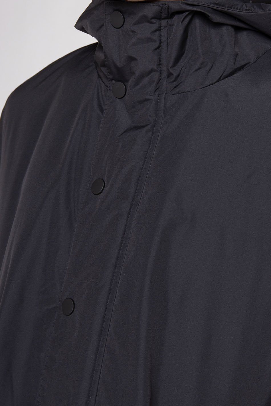 Black Brick Line Parka Jacket