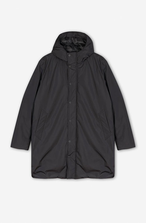 Black Brick Line Parka Jacket