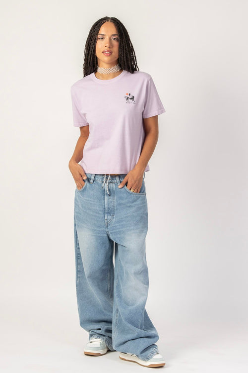 Camiseta Washed Neverland Malva