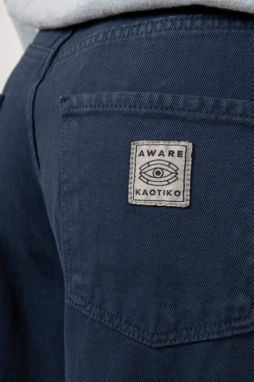 Pantalón Straight Cargo Navy