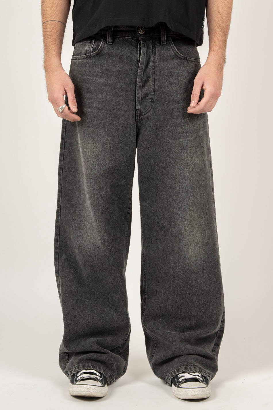 Pantalón Losse Baggy Denim Black