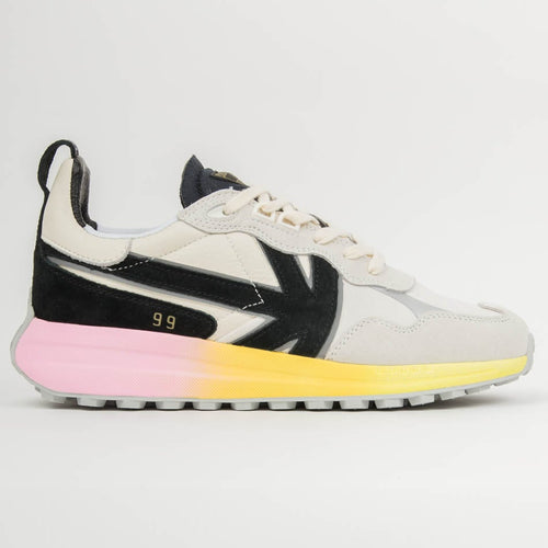 Kaotiko Detroit Light Off White/ Black Sneakers