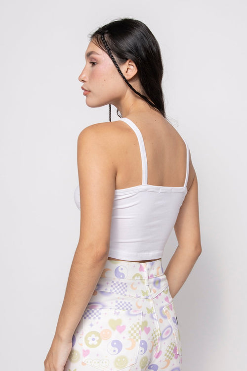 Top Lycra Balloon Puppy White