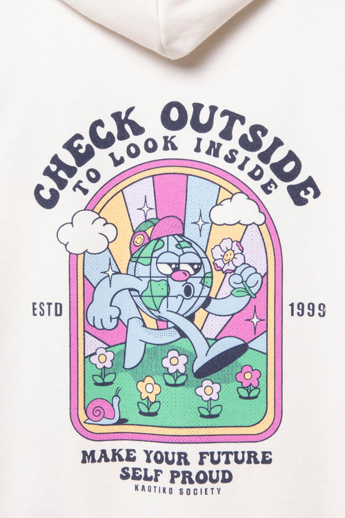 Sudadera Look Inside Ivory