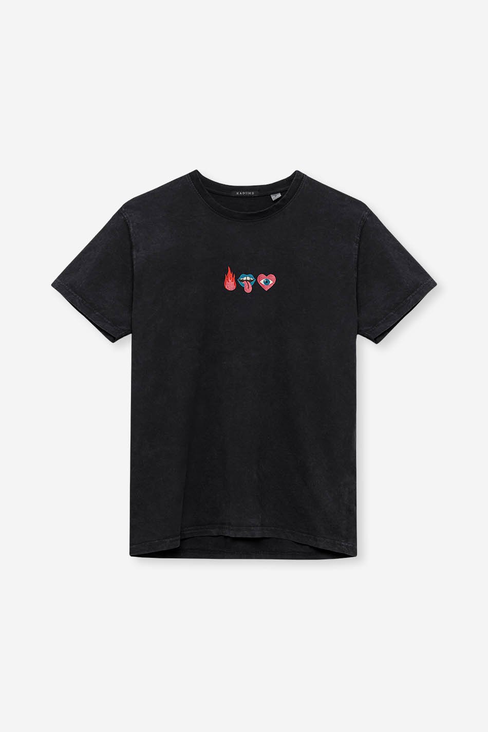 Camiseta Washed Mouth Black