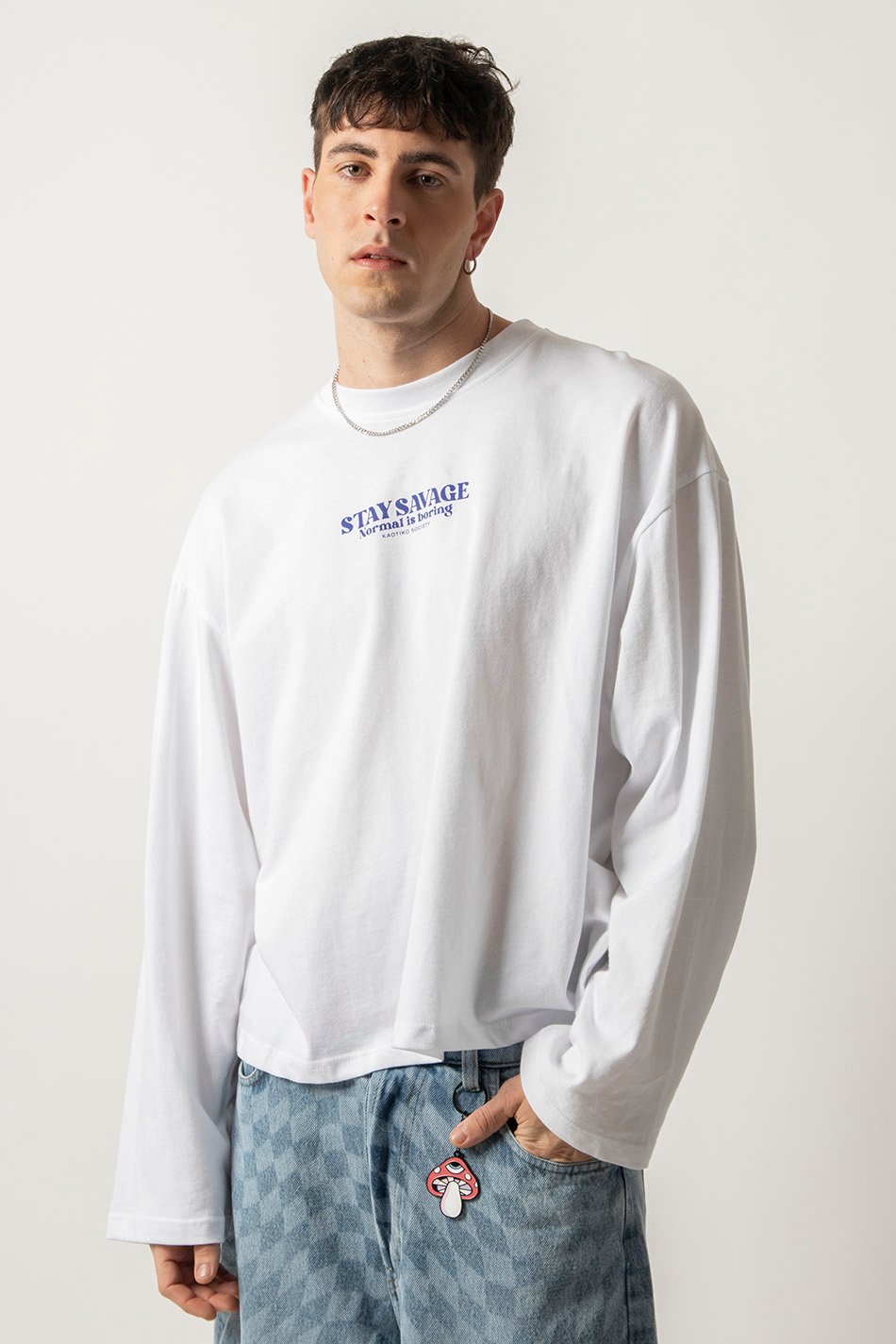 Camiseta Stay Savage White