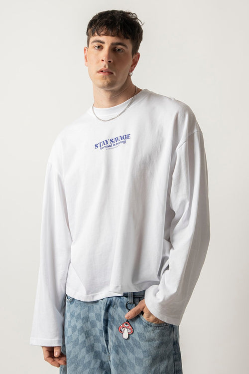 Camiseta Stay Savage White