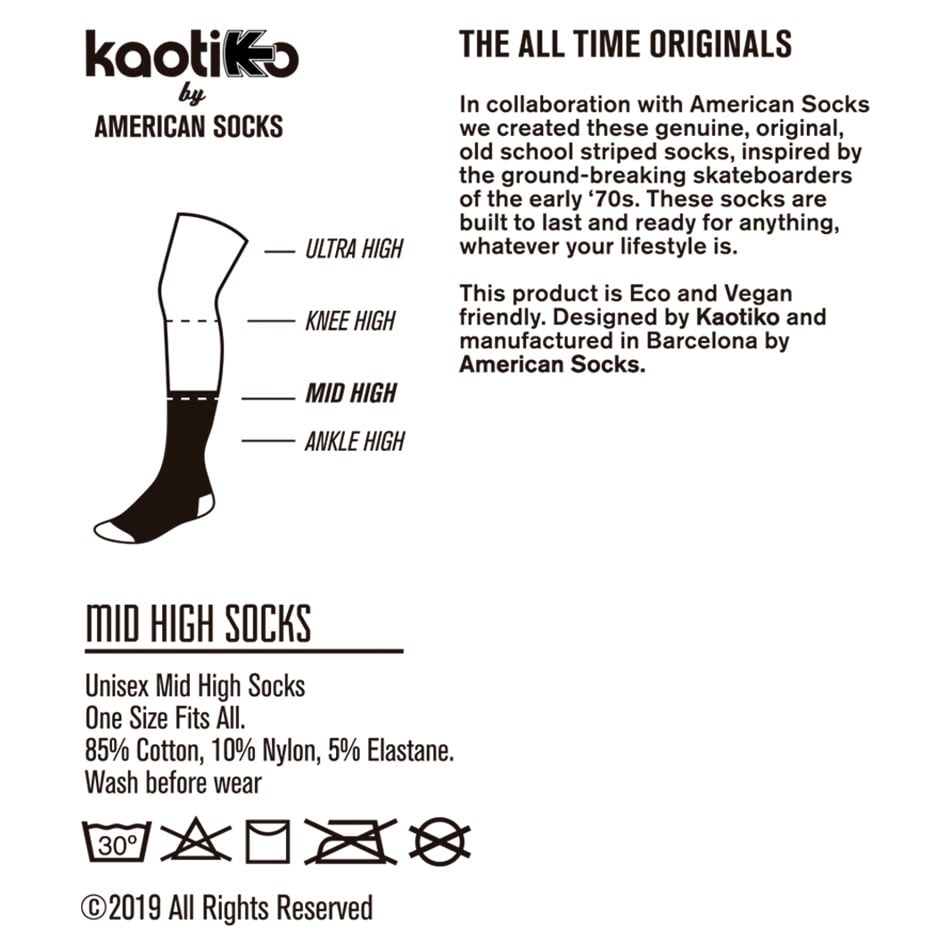 Calcetines Kaotiko Colors Negro/Blanco