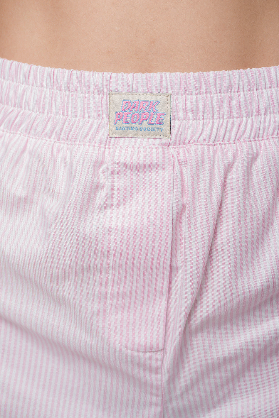 Short Stripes Dark People Pink/ White