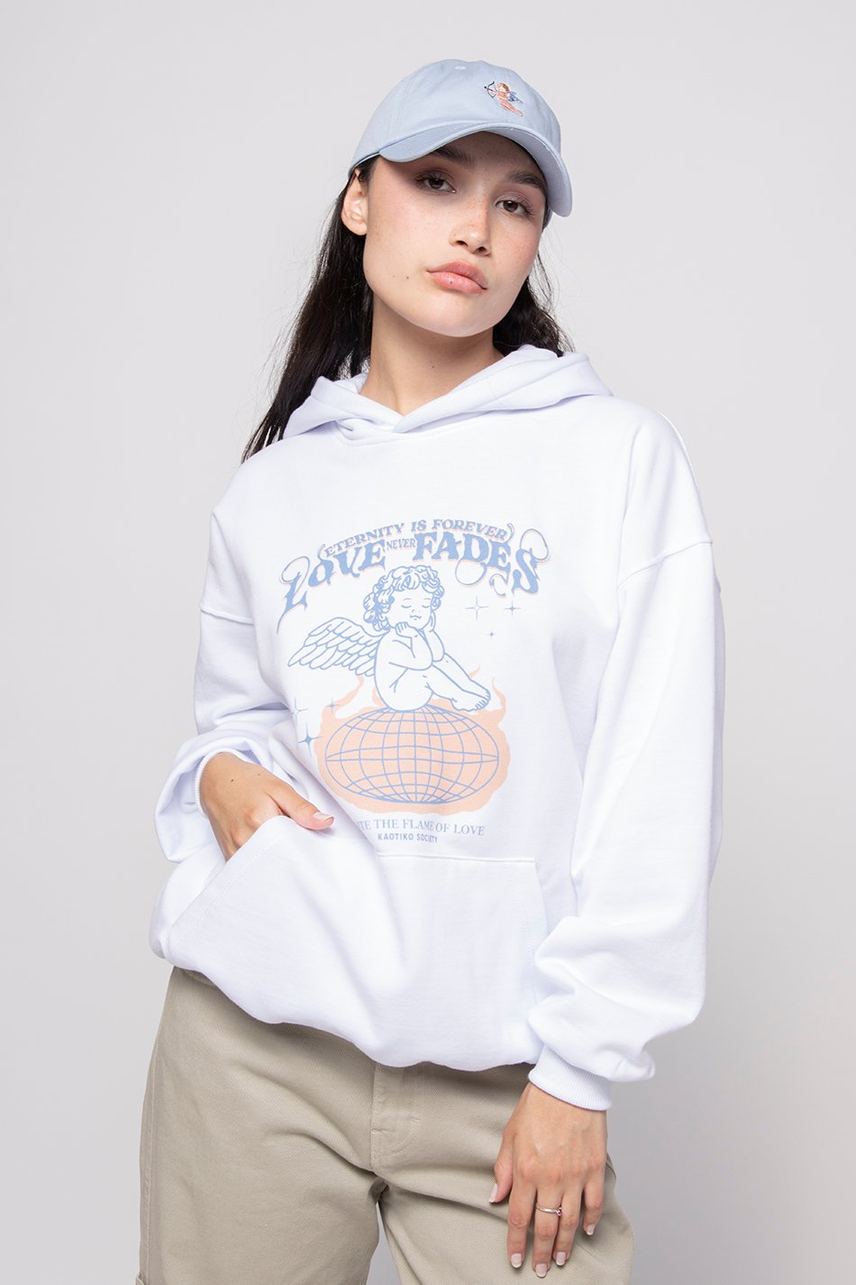 Sudadera Flame Of Love White