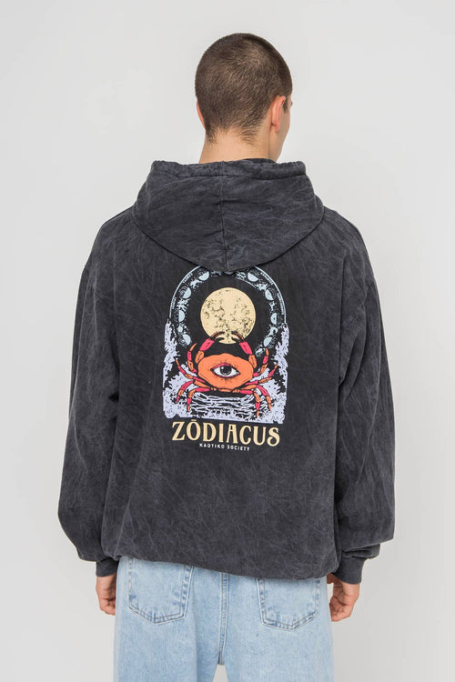 Sudadera Washed Zodiacus Black