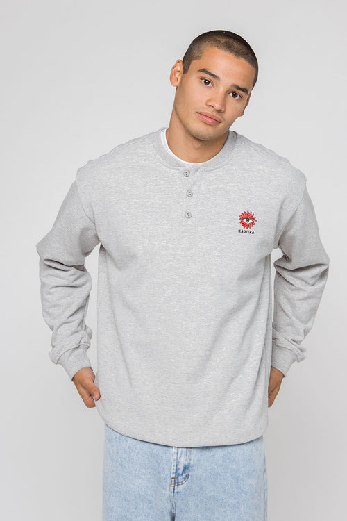 Sun Eye Buttons Sweatshirt