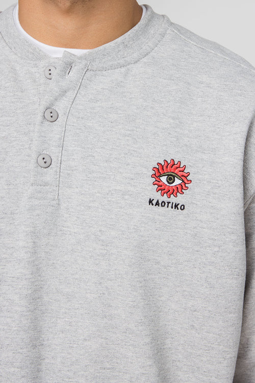 Sun Eye Buttons Sweatshirt