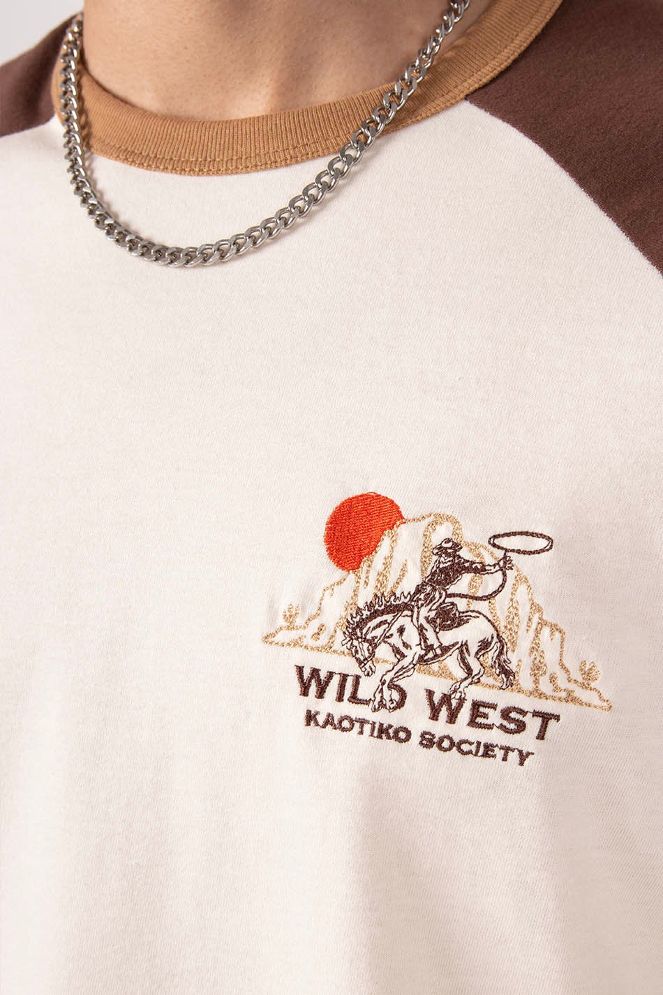 Camiseta Wild West Ivory/ Brown