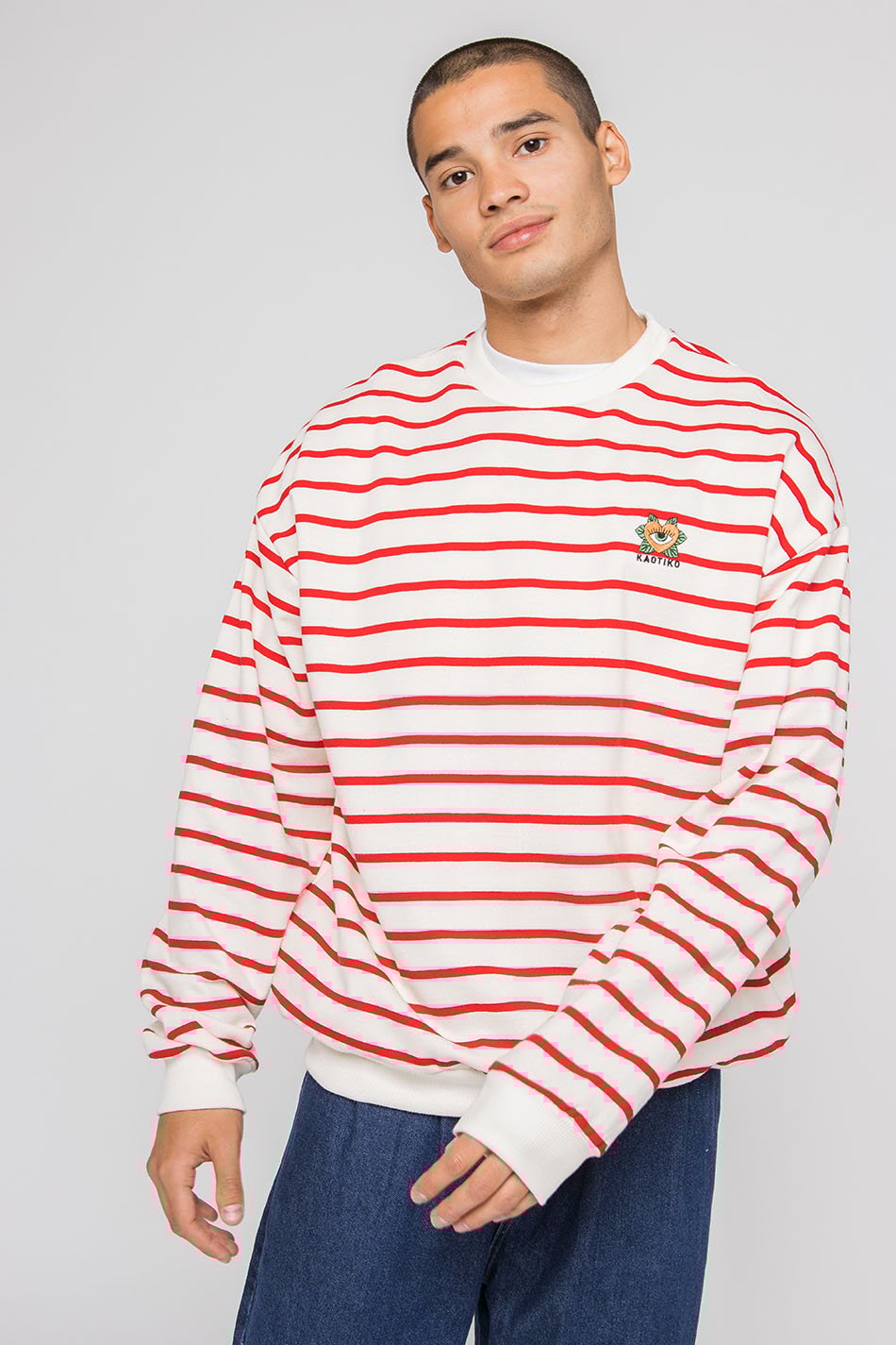 Sudadera Heart Stripes Red